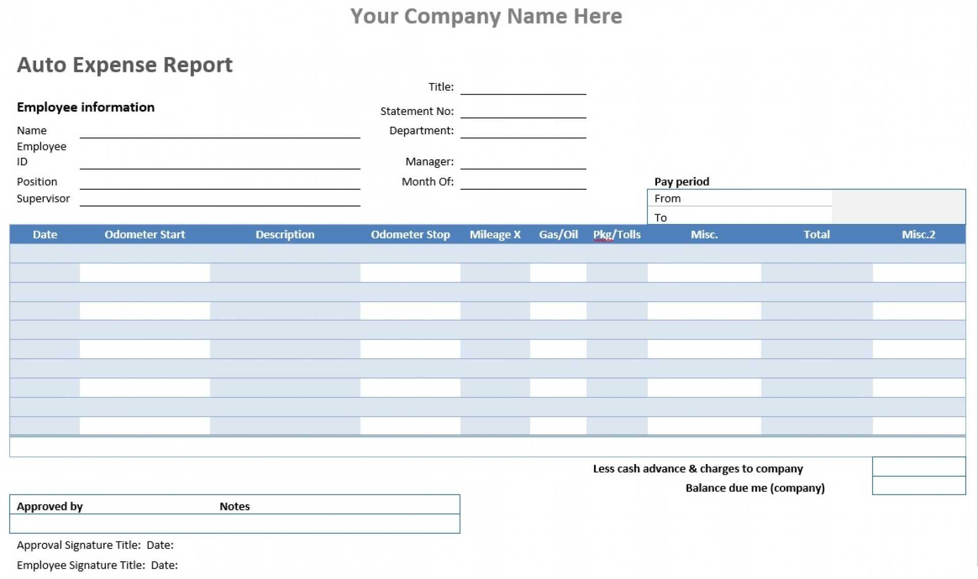 001 Auto Expense Report Template Ideas Free Microsoft Top With Regard To Gas Mileage Expense Report Template