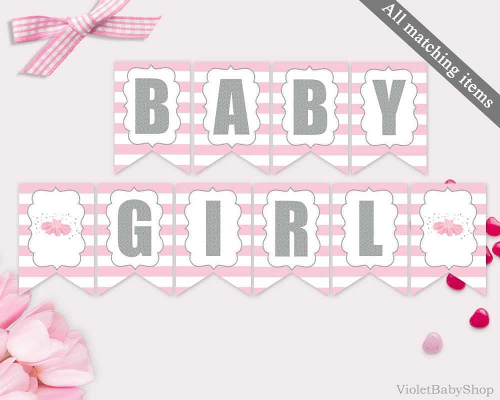 001 Baby Shower Banner Template Magnificent Ideas Pennant With Diy Baby Shower Banner Template