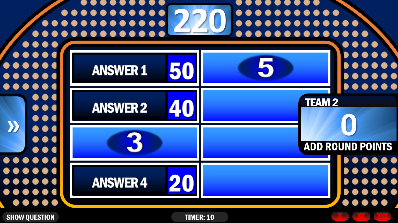 001 Family Feud Game Template Unforgettable Ideas Download Within Family Feud Game Template Powerpoint Free