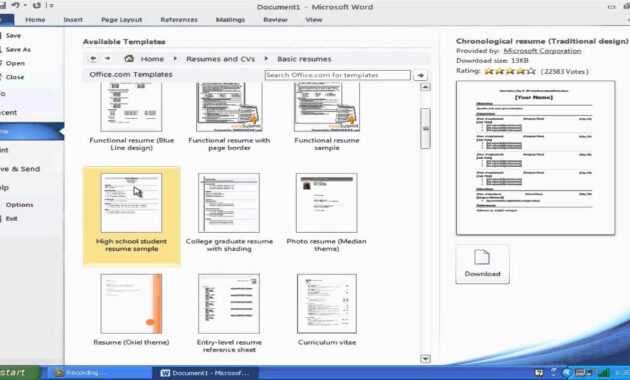 001 Resume Templates Microsoft Word Maxresdefault Template for Resume Templates Microsoft Word 2010