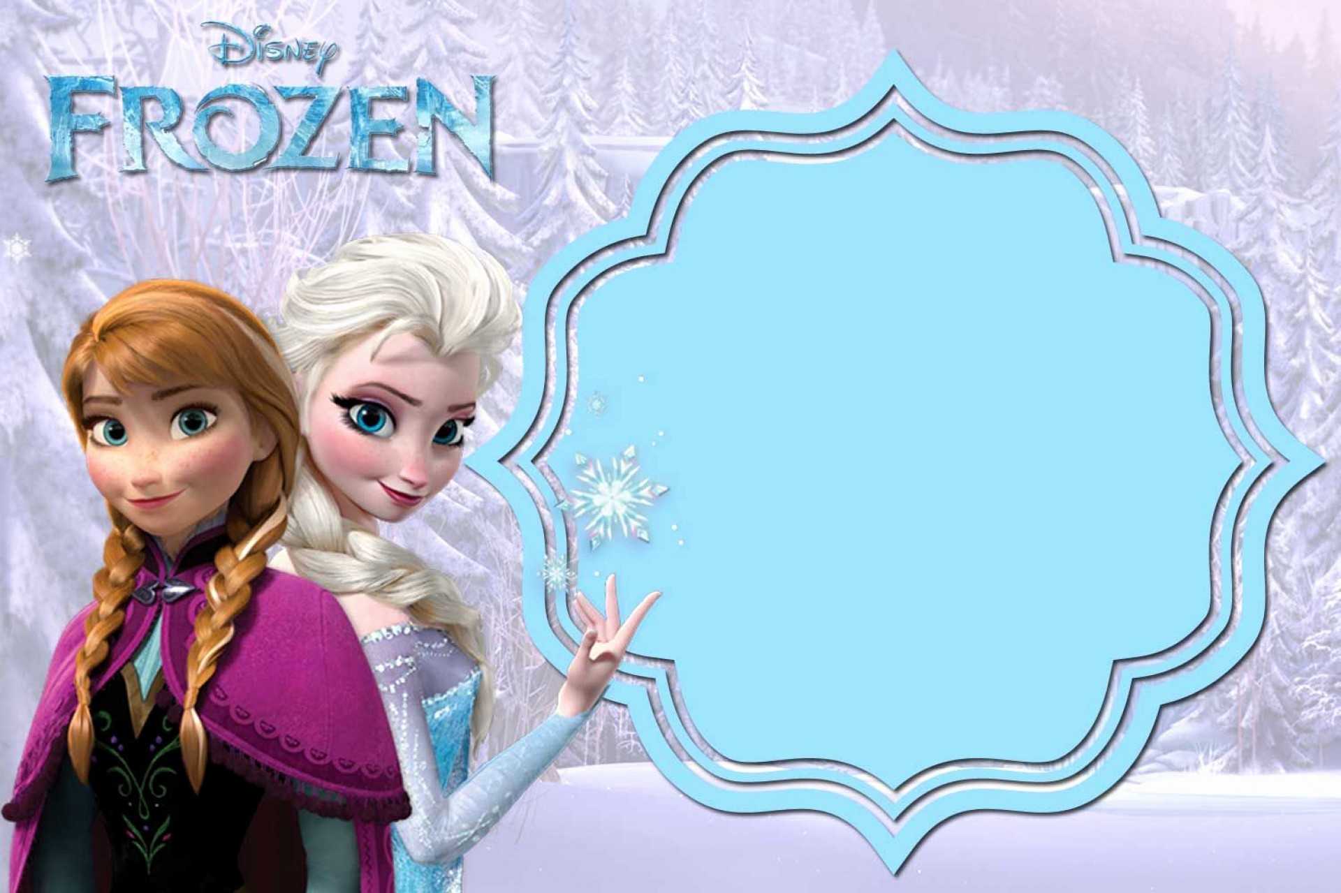 001 Template Ideas Frozen Birthday Excellent Invites Themed Pertaining To Frozen Birthday Card Template