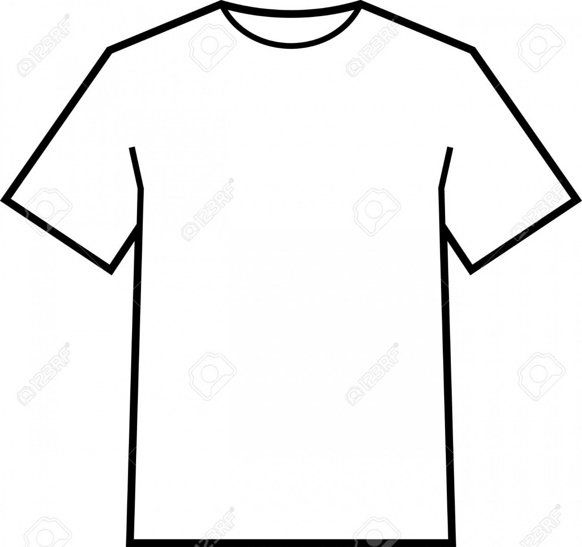 002 Blank T Shirt Template Front And Back Vector Ideas Intended For Blank Tshirt Template Pdf