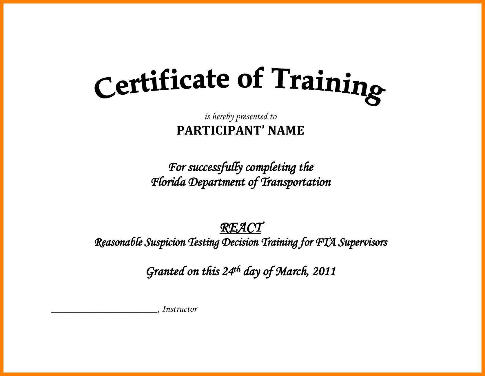 002 Free Printable Training Certificates Templates Pdf Sales Inside Training Certificate Template Word Format