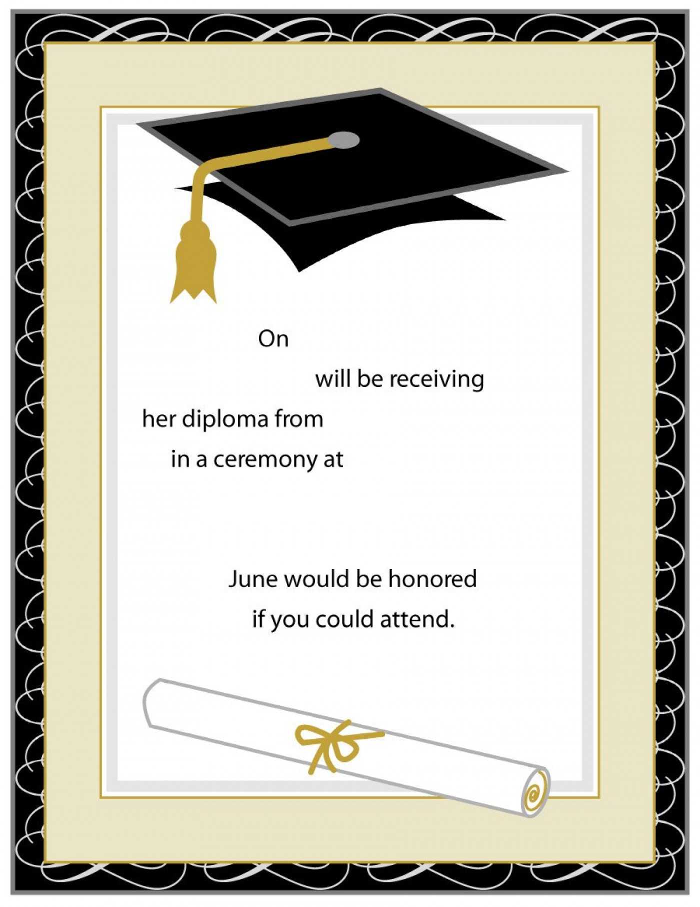 002 Graduation Invitation Templates Microsoft Word Template With Regard To Graduation Invitation Templates Microsoft Word