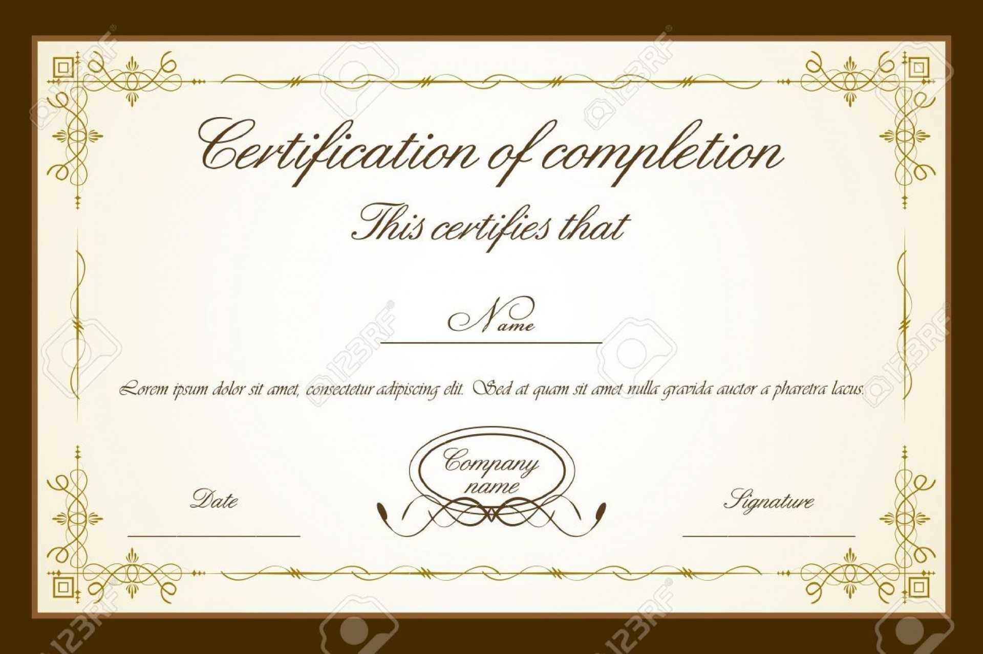 003 Certificate Template Word Free Download Certificates Throughout Certificate Templates For Word Free Downloads