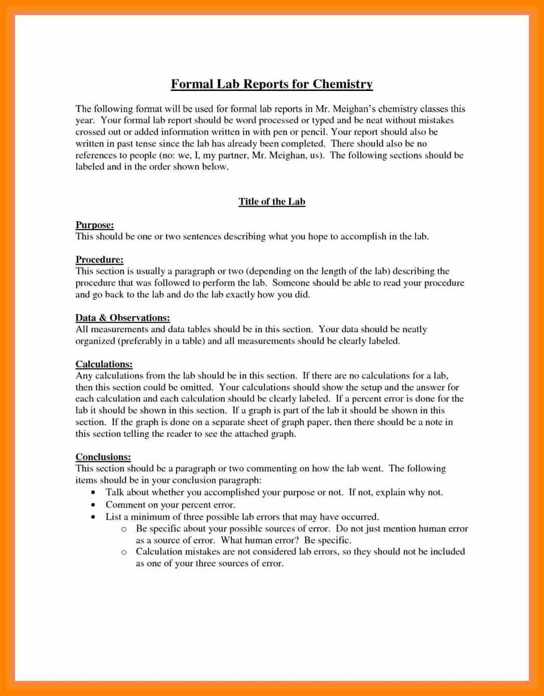 003 Formal Lab Report Example Best Write Up Template Of Intended For Chemistry Lab Report Template