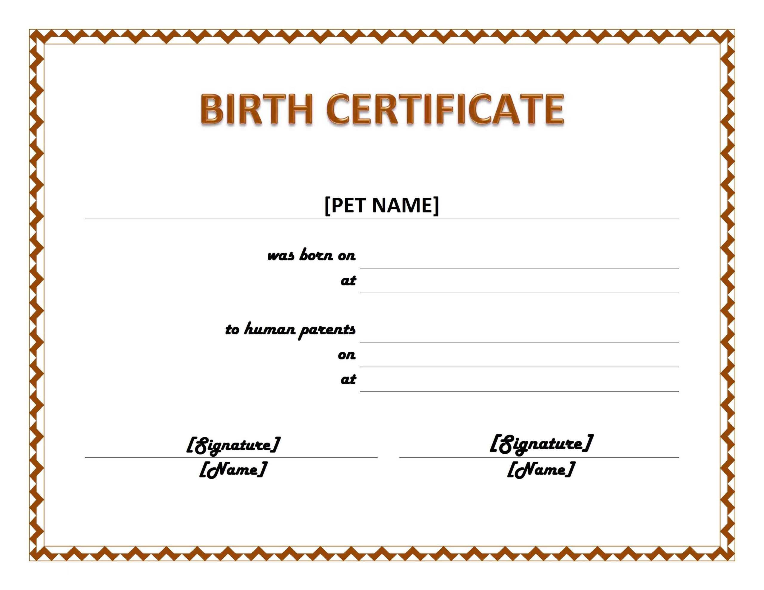 003 Official Birth Certificate Template Charming Designs With Regard To Blank Adoption Certificate Template