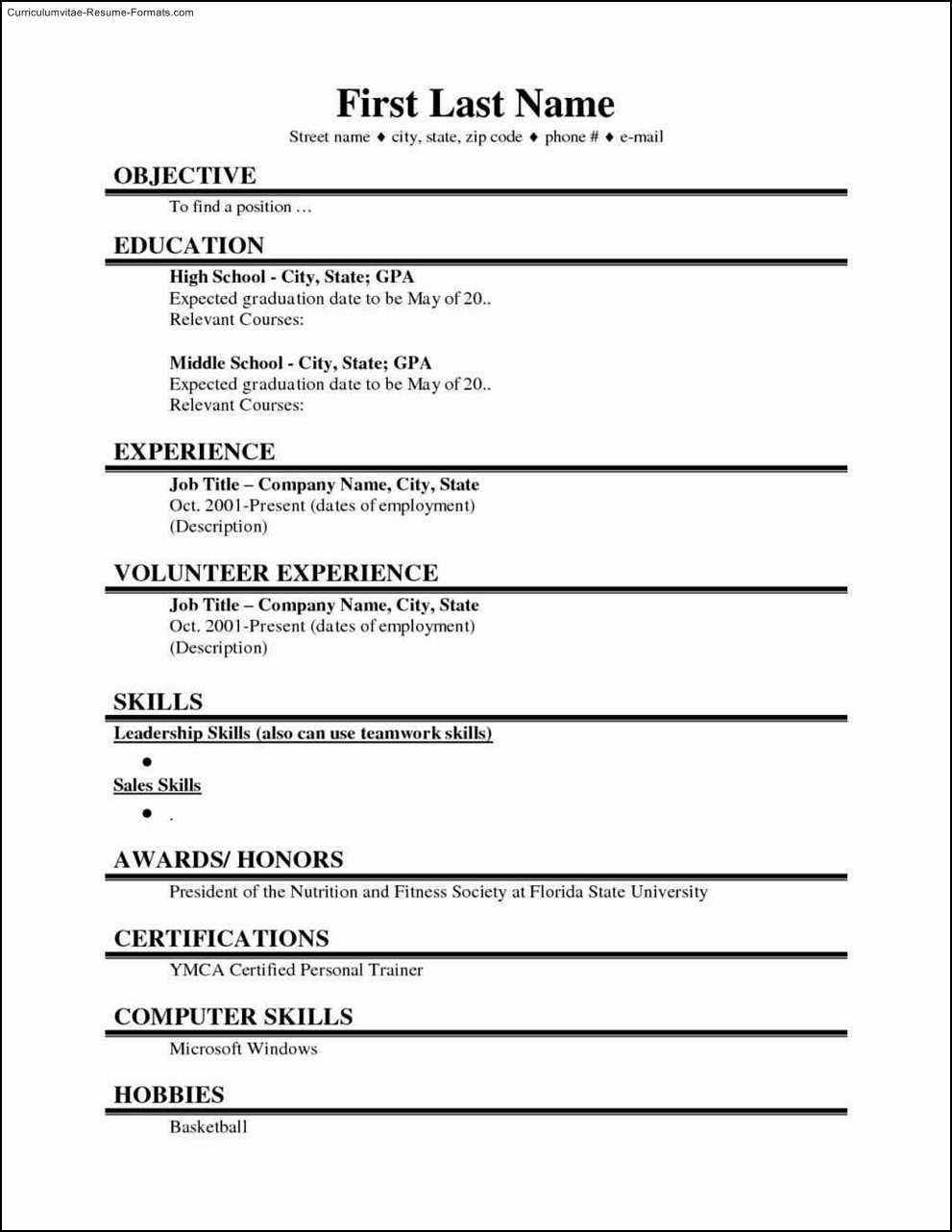003 Student Resume Template Word College Microsoft Free Regarding College Student Resume Template Microsoft Word