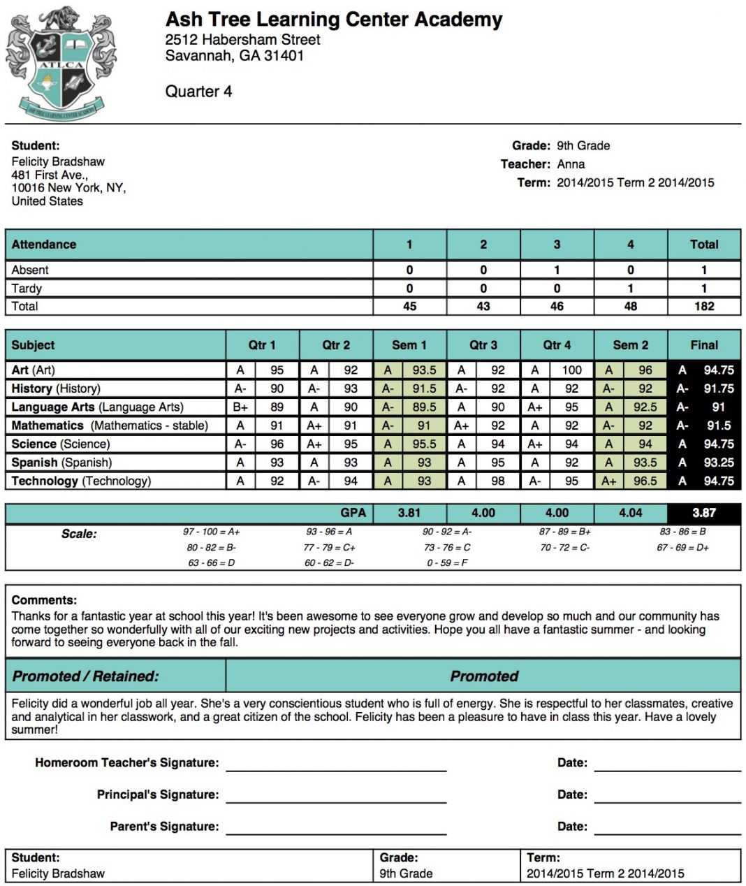 003 Template Ideas 20High School Report Card Sample For Report Card Format Template