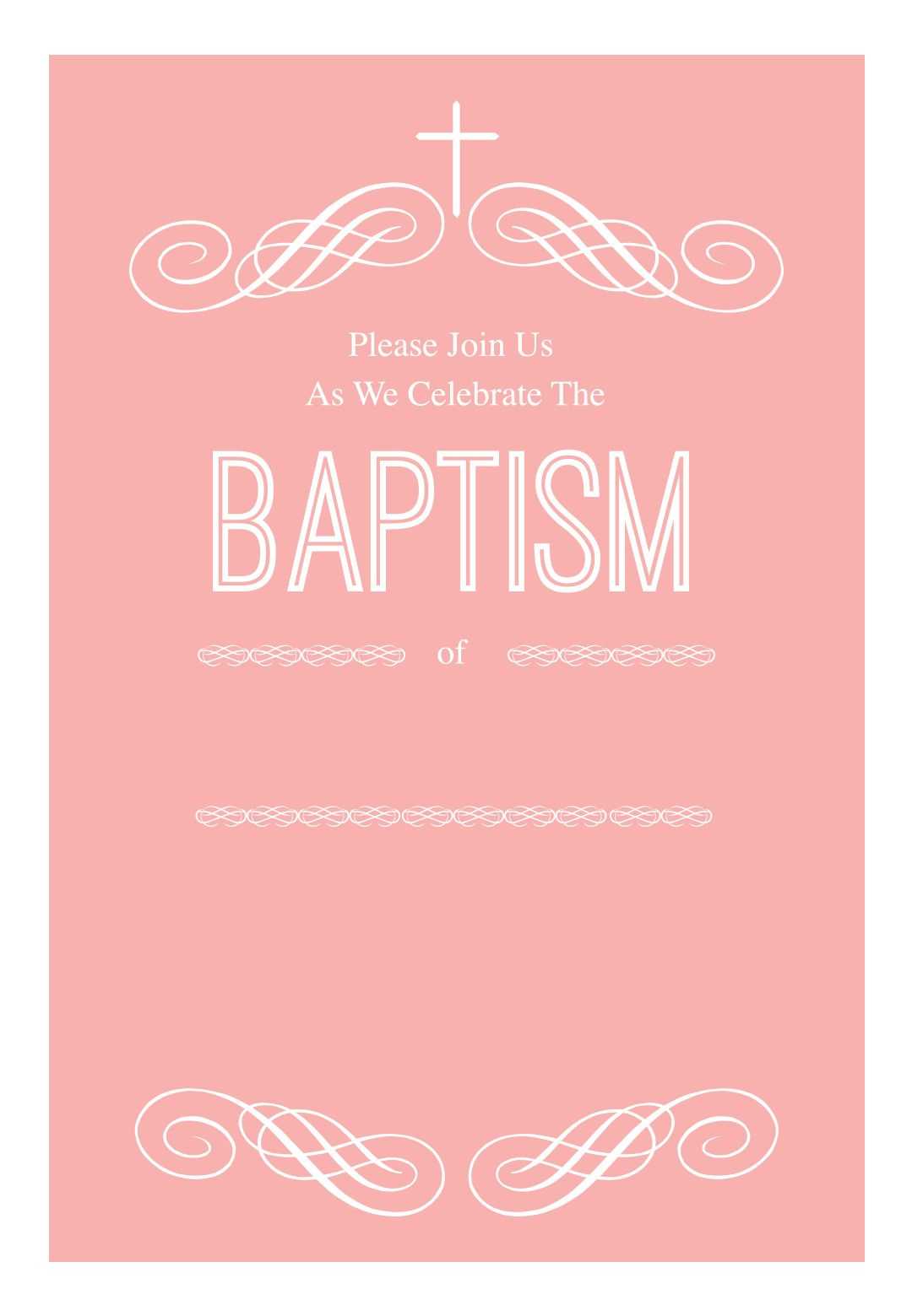 003 Template Ideas Free Baptism Invitation Templates In Blank Christening Invitation Templates