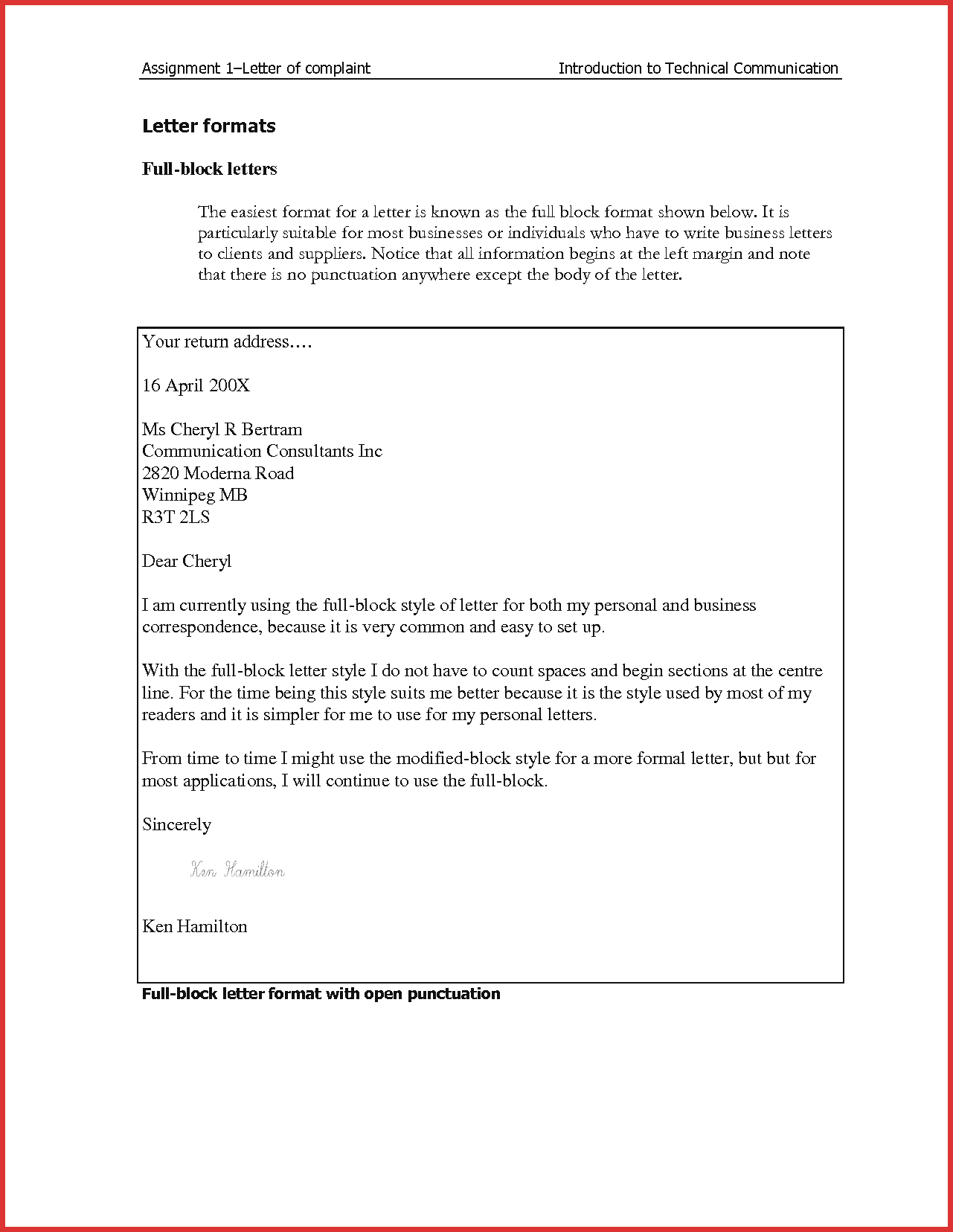 003 Template Ideas How To Get Business Letter Format On With Modified Block Letter Template Word