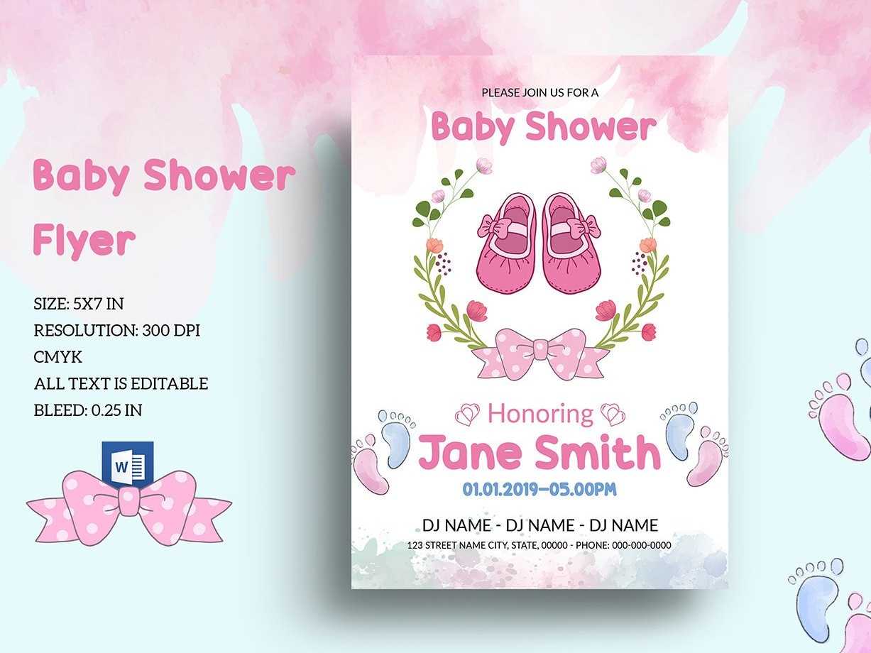004 Baby Shower Invite Template Word Fantastic Ideas Free With Free Baby Shower Invitation Templates Microsoft Word