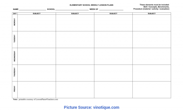 004 Best Lesson Plan Template Word Editable Photos Of Weekly intended for Teacher Plan Book Template Word