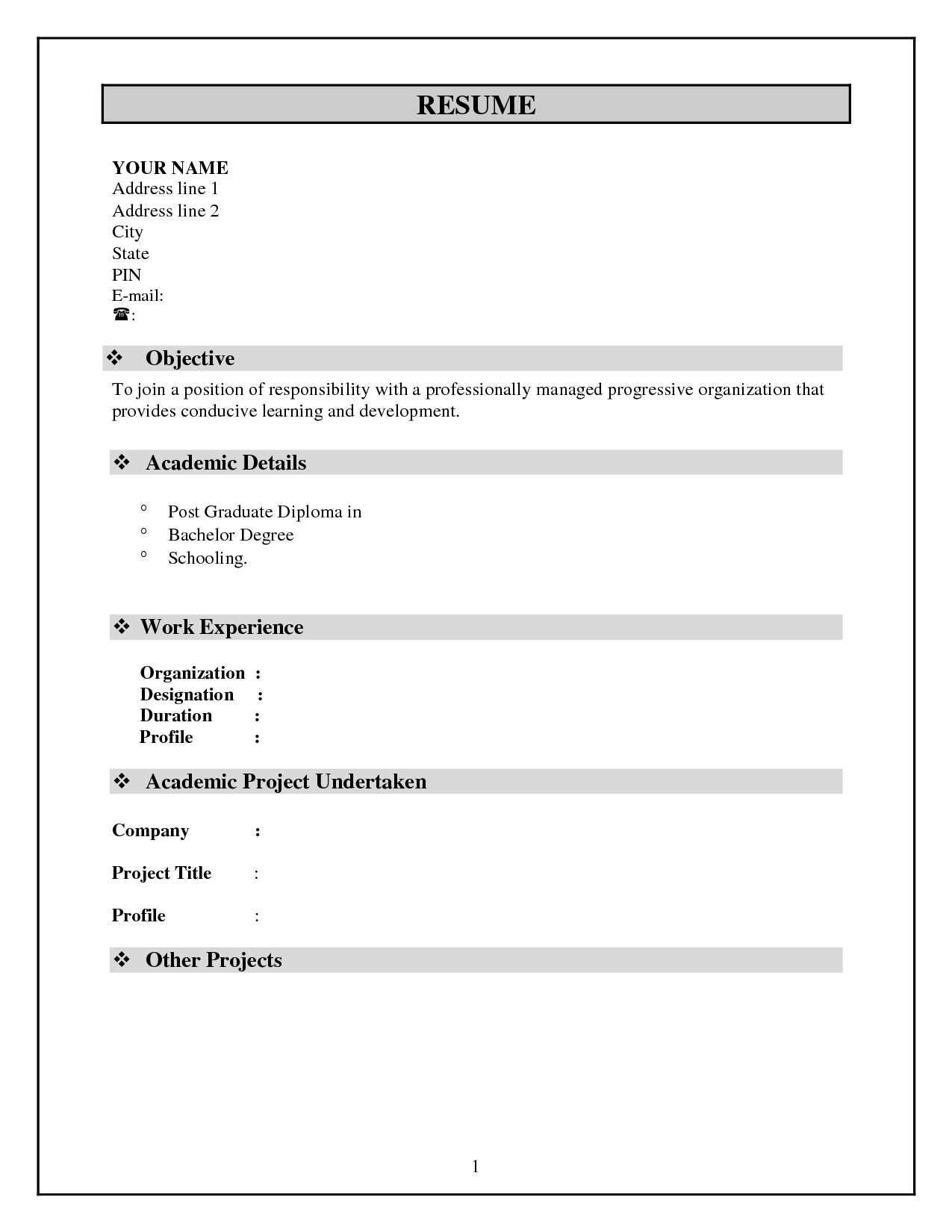 004 Free Basic Resume Templates Download Template Ideas Pertaining To Free Basic Resume Templates Microsoft Word