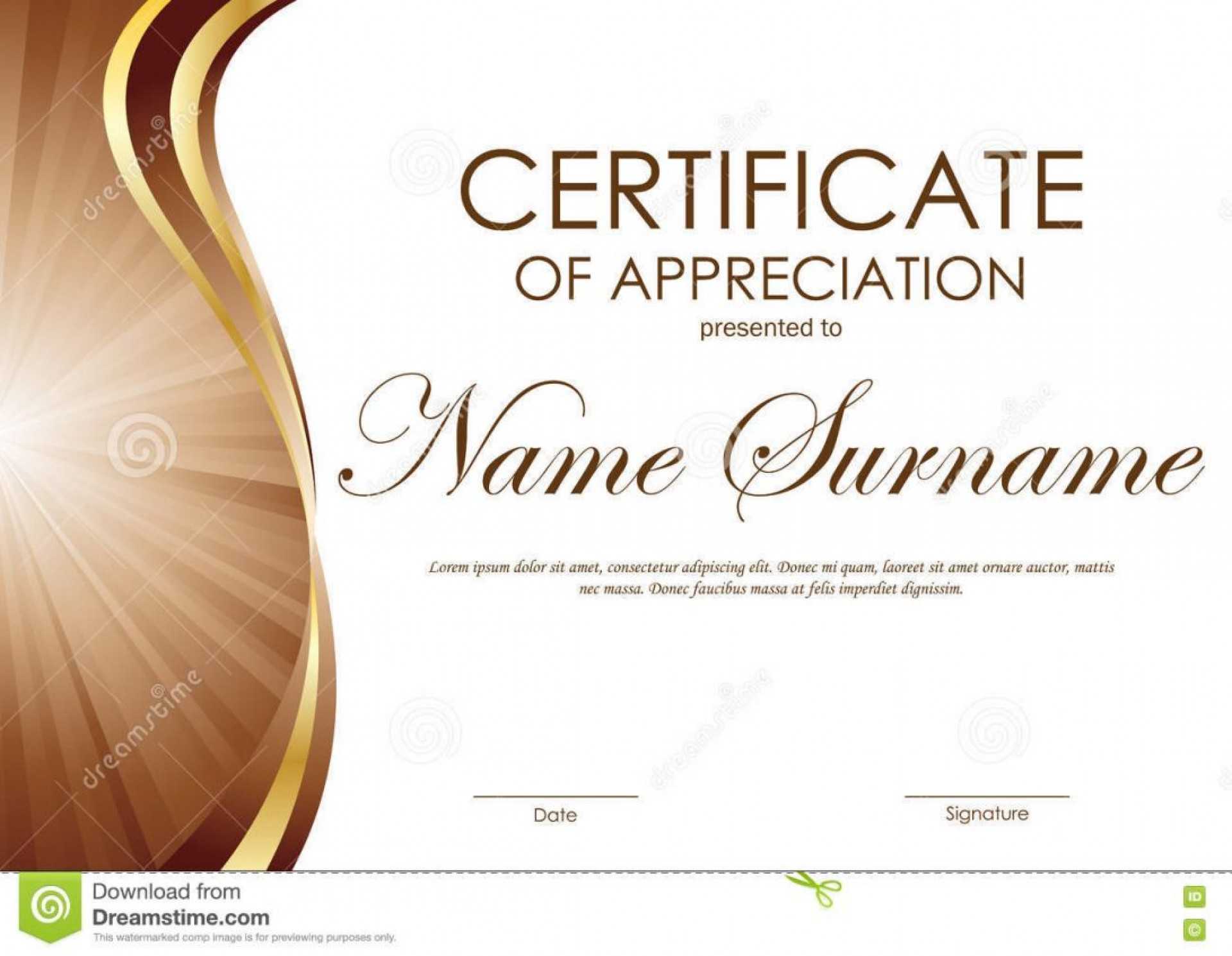 004 Free Certificate Of Appreciation Template Word Doc Pertaining To Free Certificate Of Appreciation Template Downloads