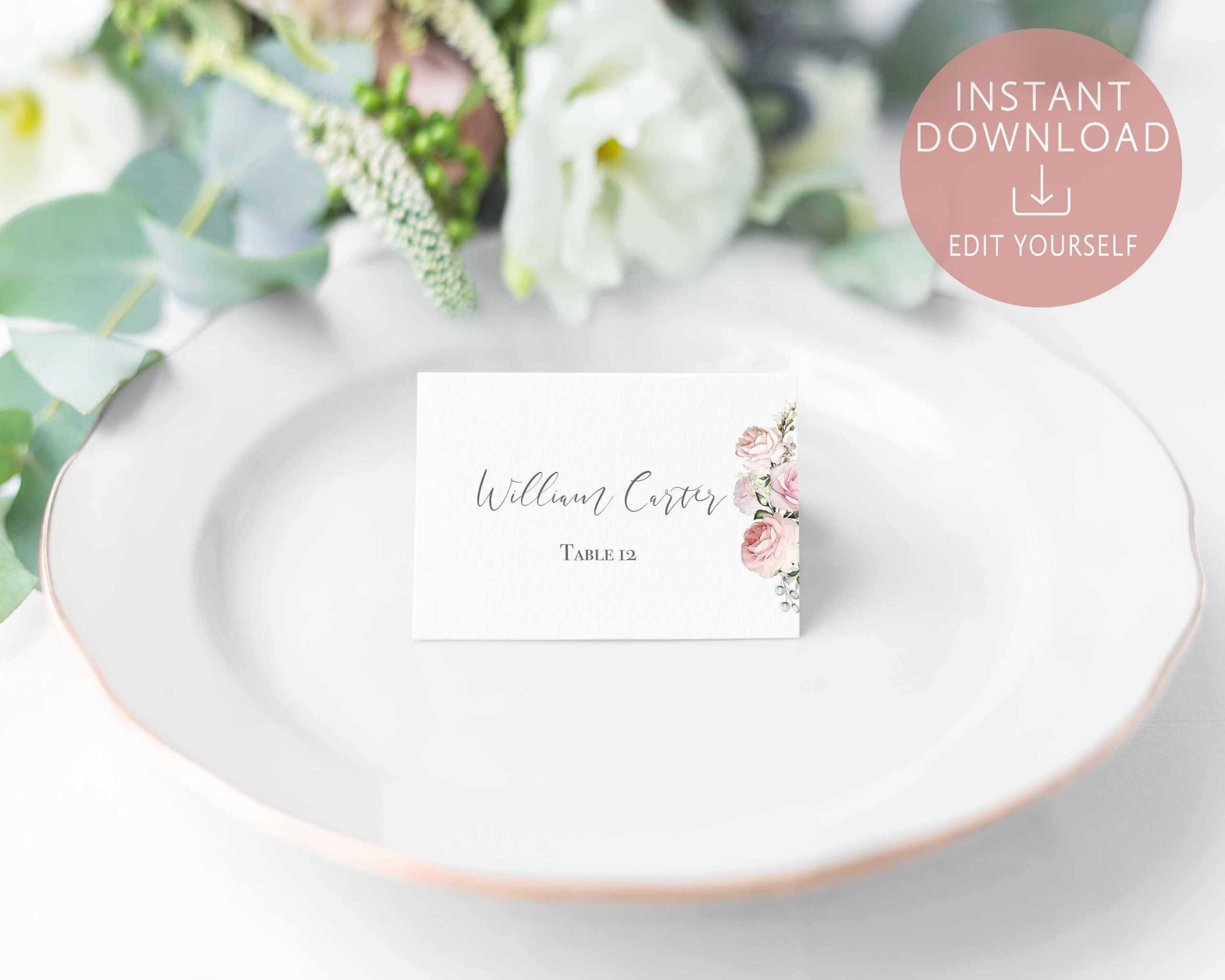004 Template Ideas Name Place Cards Marvelous Card Free Regarding Place Card Setting Template