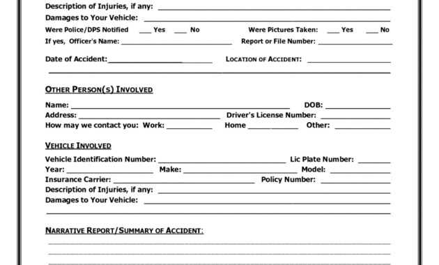 004 Traffic Accident Report Form Template Ideas Reporting Of within Motor Vehicle Accident Report Form Template