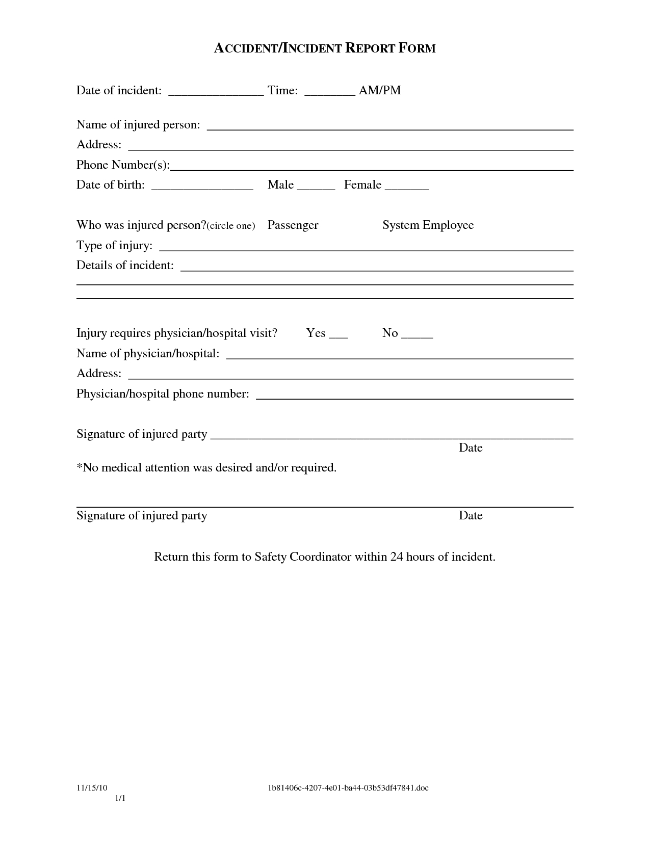 004 Vehicle Accident Report Form Template Doc Ideas Rare With Regard To Incident Report Form Template Doc