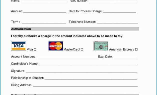 005 Credit Card Authorization Form Template Pdf Best Western with Credit Card Payment Form Template Pdf