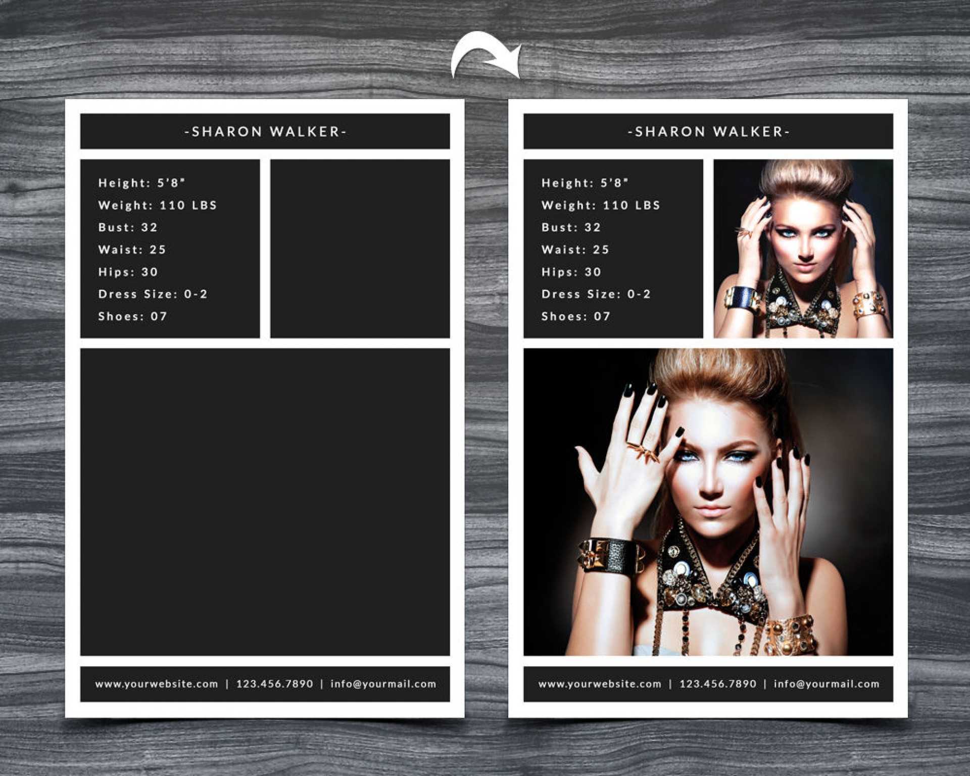 005 Model Comp Card Template Ideas Outstanding Psd Online Throughout Download Comp Card Template