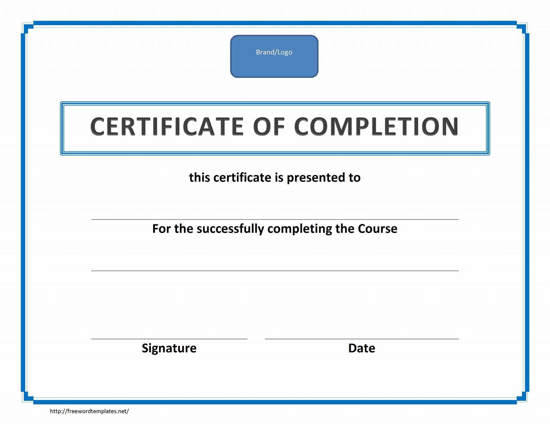 005 Ms Word Certificate Template Download Ideas Training Of With Landscape Certificate Templates