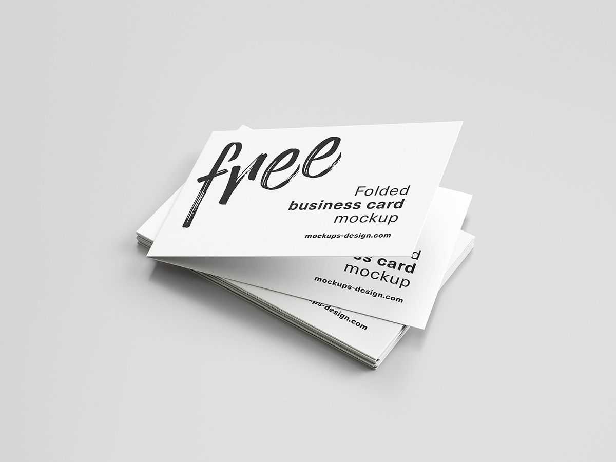 006 Folded Business Card Template Astounding Ideas Indesign Throughout Fold Over Business Card Template