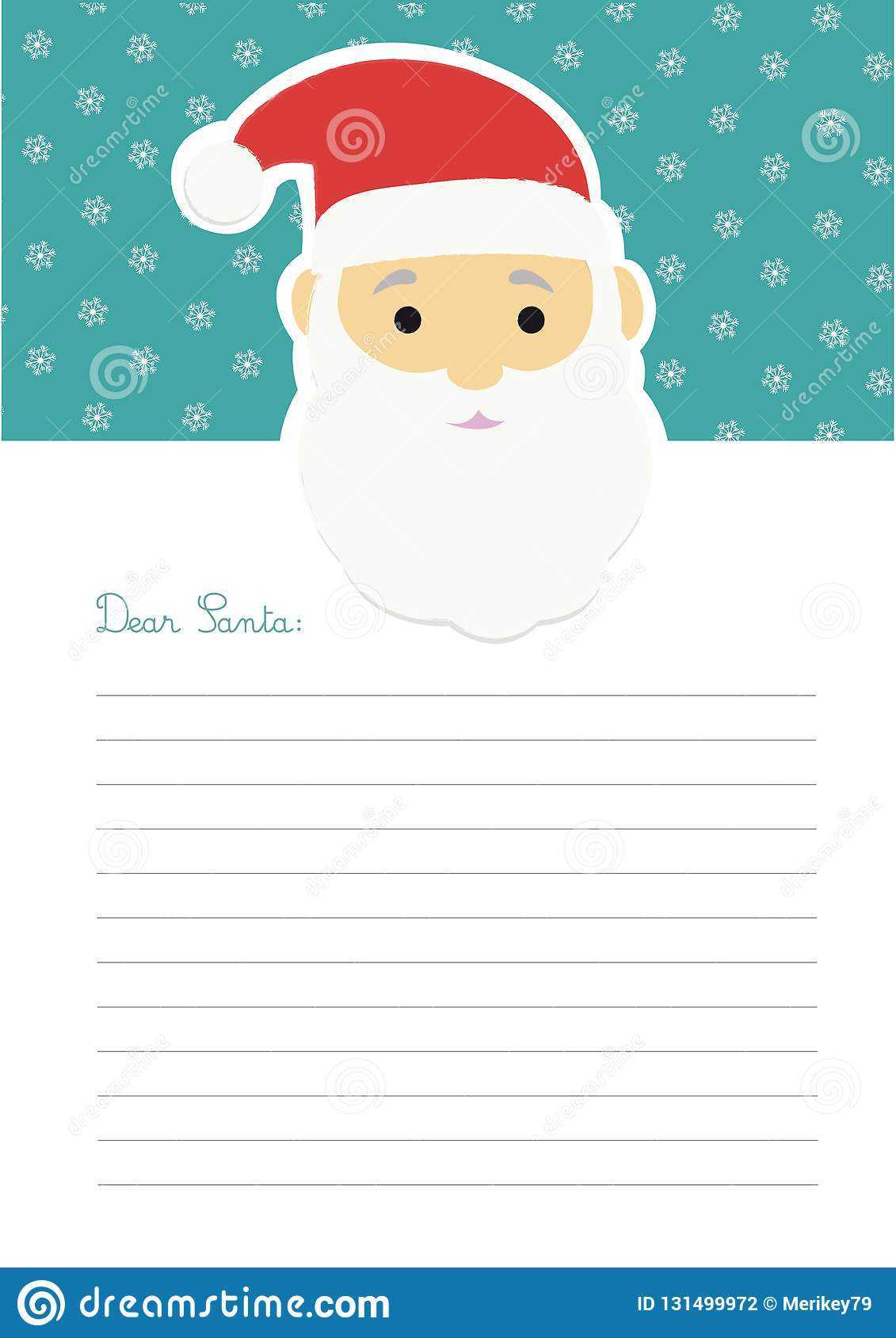 006 Kids Printable Letter To Santa Template Blank From Free Pertaining To Blank Letter From Santa Template