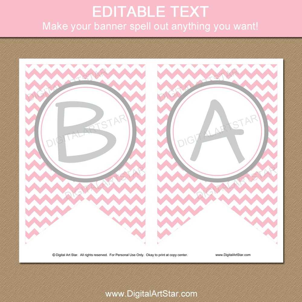 007 Baby Shower Invitation Banner Template Pink Card With With Regard To Diy Baby Shower Banner Template