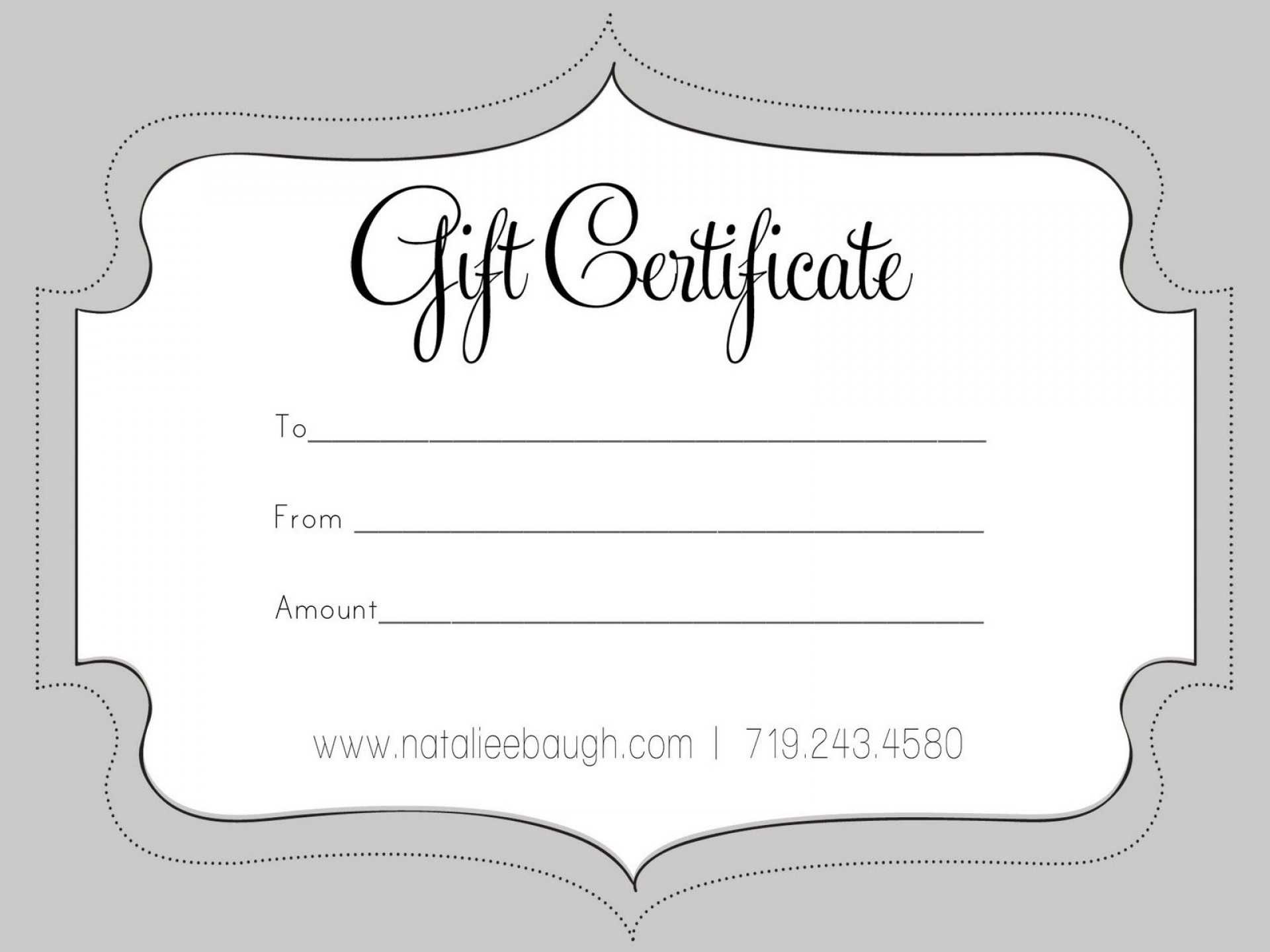 007 Template Ideas Stunning Free Customizable Gift Within Custom Gift Certificate Template