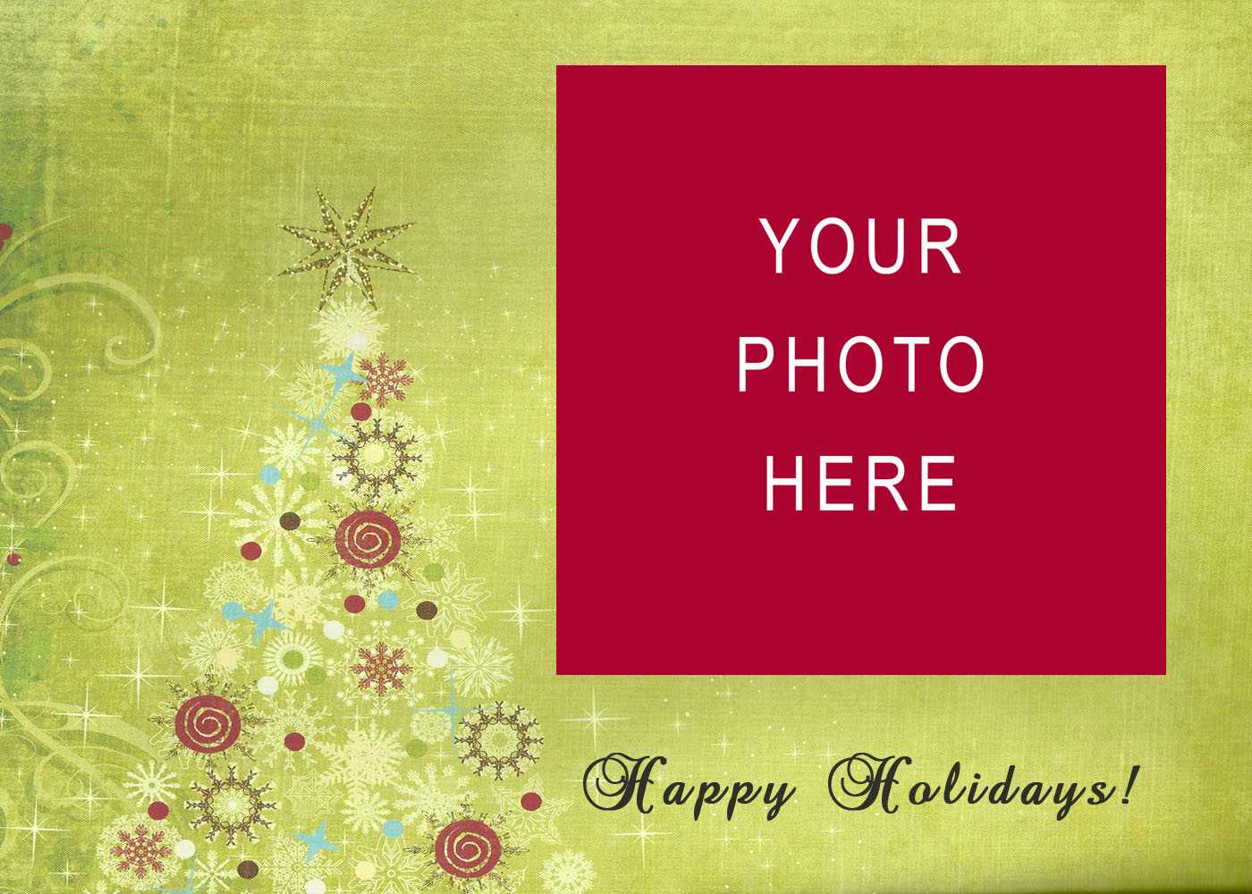 008 Christmas Card Templates Free Download Images In Photo With Happy Holidays Card Template