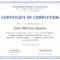 008 Free Course Completion Certificate Template Sample Copy Inside Certificate Template For Project Completion