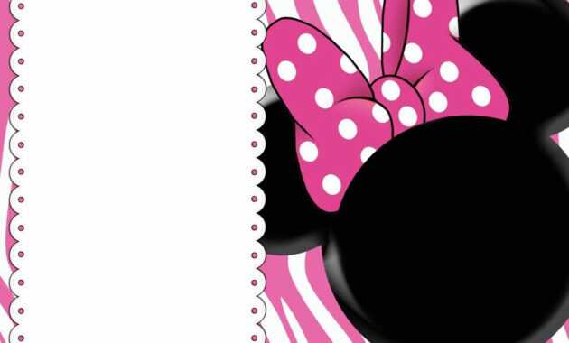 008 Minnie Mouse Birthday Invitation Template Ideas Striking pertaining to Minnie Mouse Card Templates