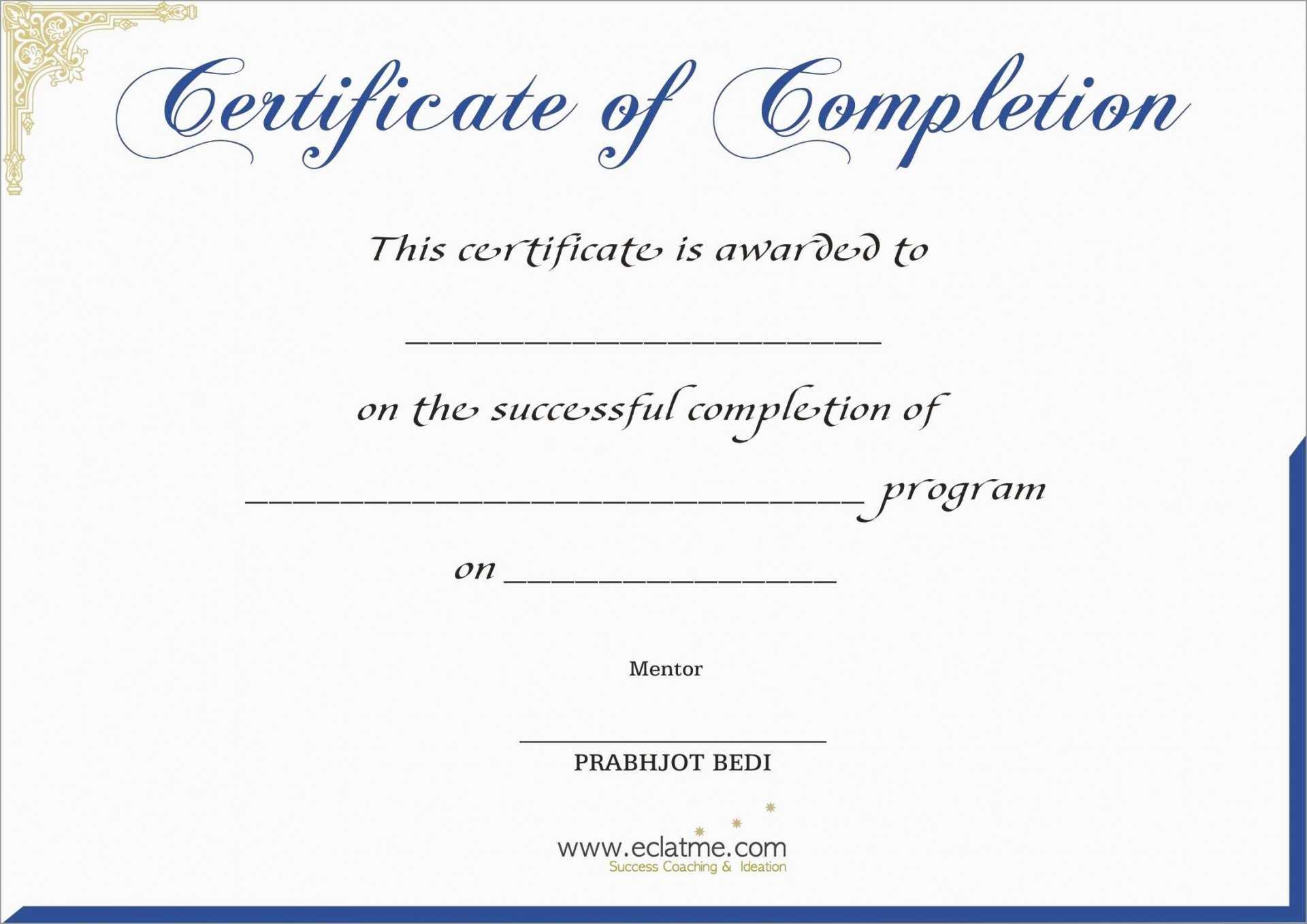 008 Template Ideas Free Certificate Of Completion Printable Pertaining To Premarital Counseling Certificate Of Completion Template