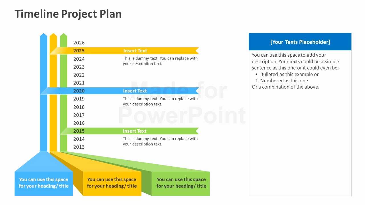 009 Beautiful Timeline Project Plan Powerpoint Template Within Project Schedule Template Powerpoint