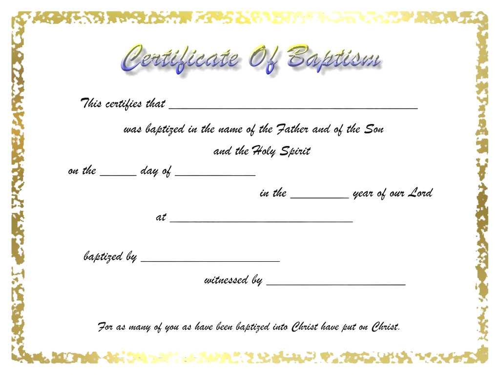 009 Certificate Of Baptism Template Unique Ideas Broadman Regarding Baptism Certificate Template Word