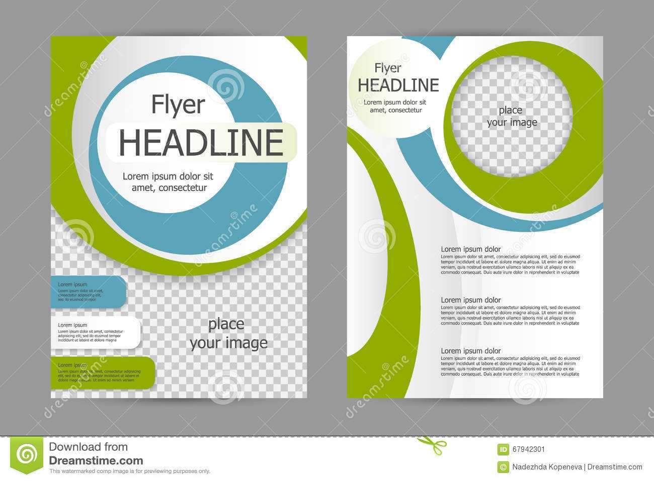 009 Vector Flyer Template Design Business Brochure Leaflet Inside Training Brochure Template