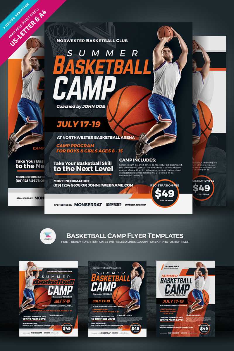 010 Basketball Camp Brochure Template Free Original Inside Basketball Camp Brochure Template