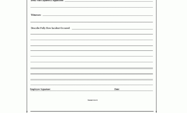 010 Incident Report Form Template Word Uk 20Appendix H with regard to Incident Report Form Template Word