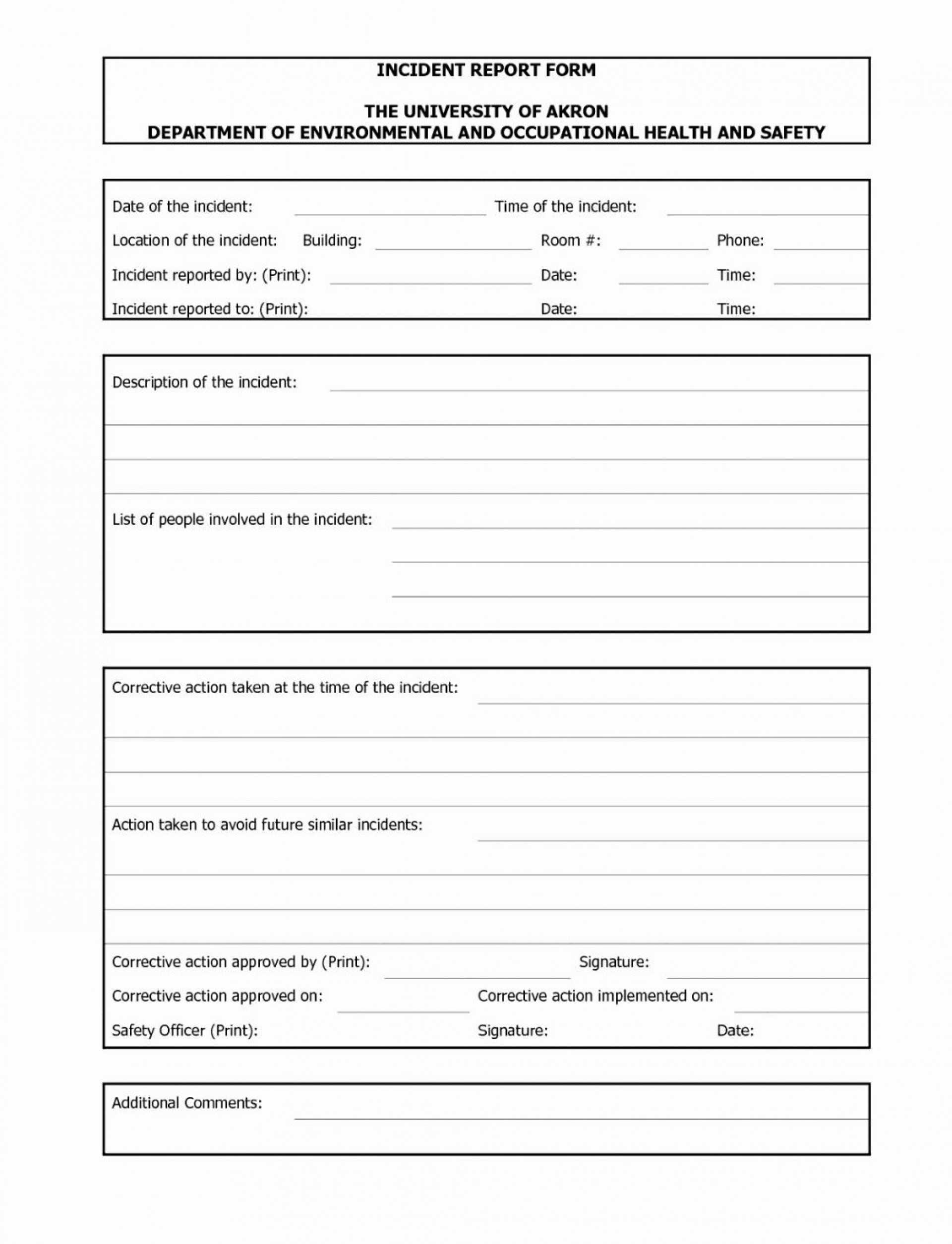010 Incident Report Format Word Template Ideas Bnk110 Inside Incident Report Template Microsoft
