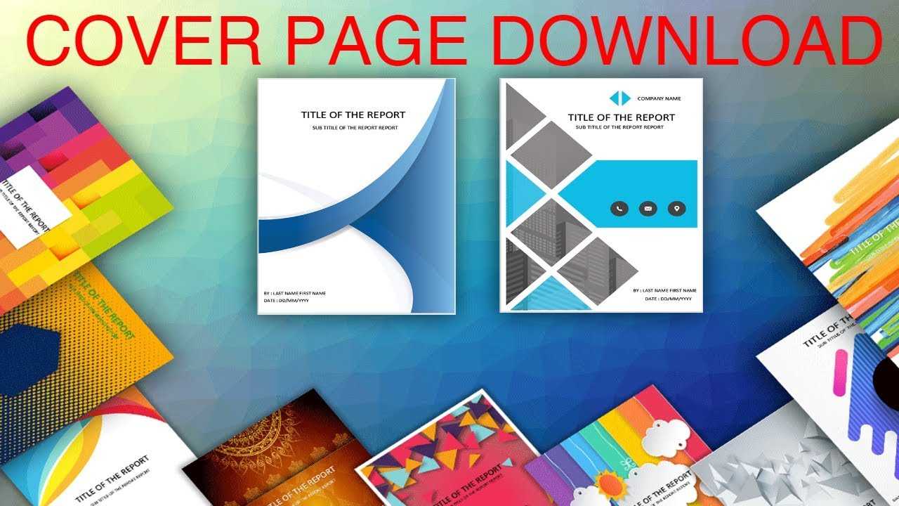 010 Maxresdefault Word Cover Pages Templates Template Within Report Cover Page Template Word