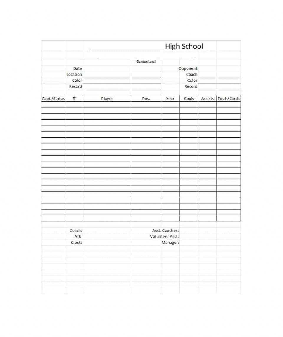 010 Template Ideas High School Report Card Word 20The Intended For Soccer Report Card Template