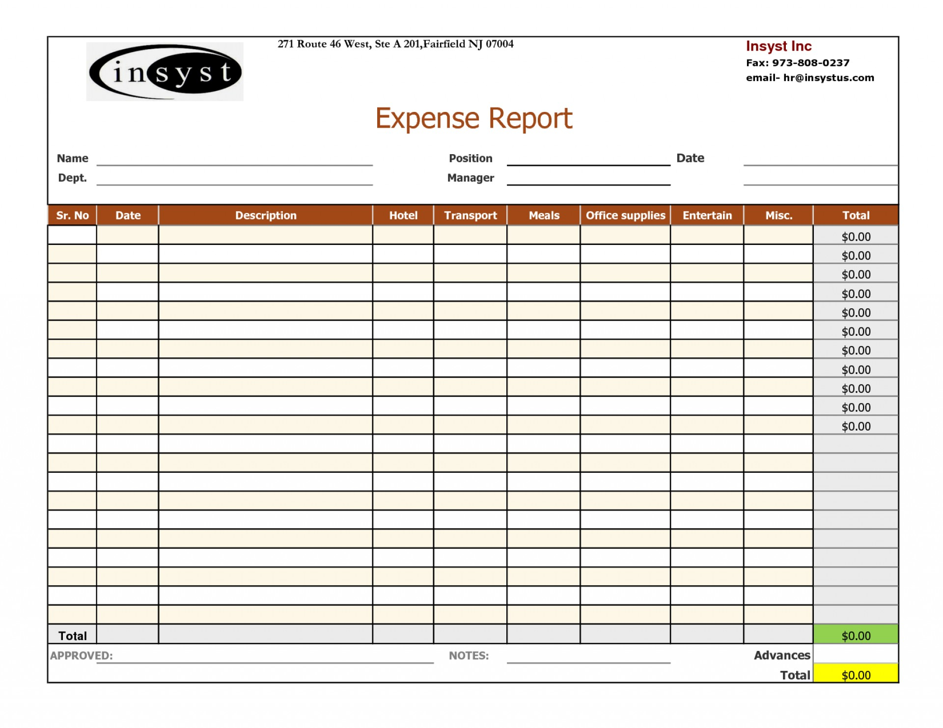 011 Expense Report Template Word Basic Monthly With Blank Pertaining To Blank Scheme Of Work Template