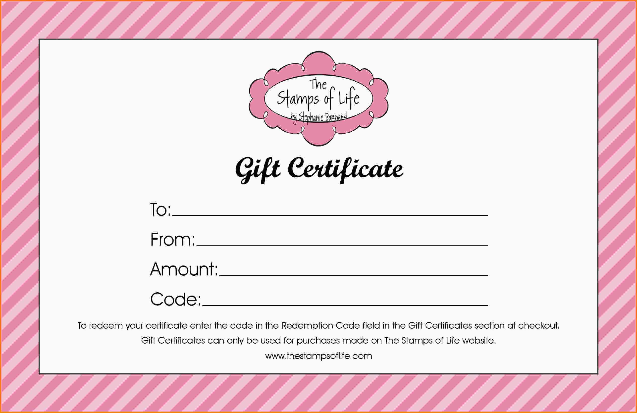 011 Free Printable Gift Certificates Online For Birthday Intended For Pink Gift Certificate Template