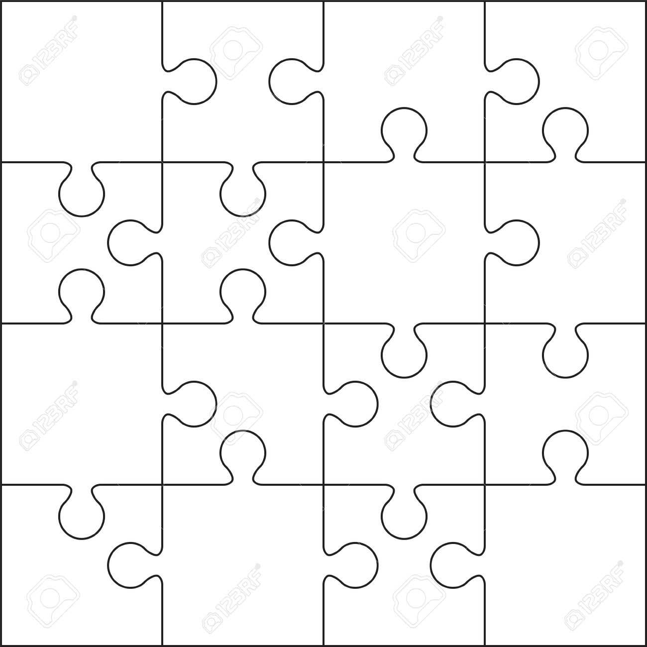 011 Jig Saw Puzzle Template Jigsaw Blank Or Cutting Intended For Jigsaw Puzzle Template For Word