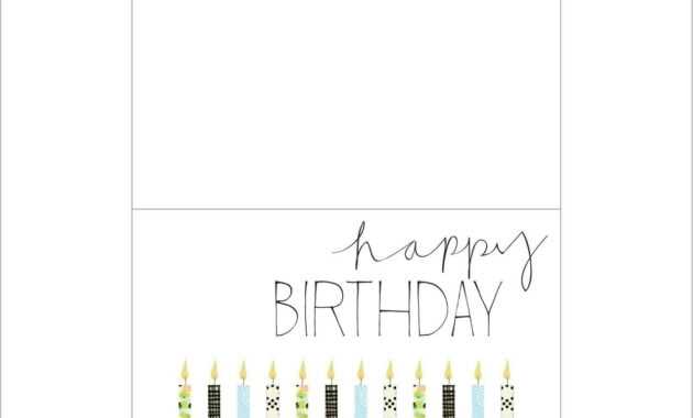 012 Printable Birthday Card Template Ideas Cards Foldable inside Foldable Birthday Card Template