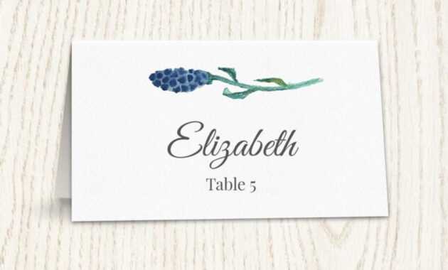 012 Wedding Name Card Template Floral Placecard Printable with Printable Escort Cards Template