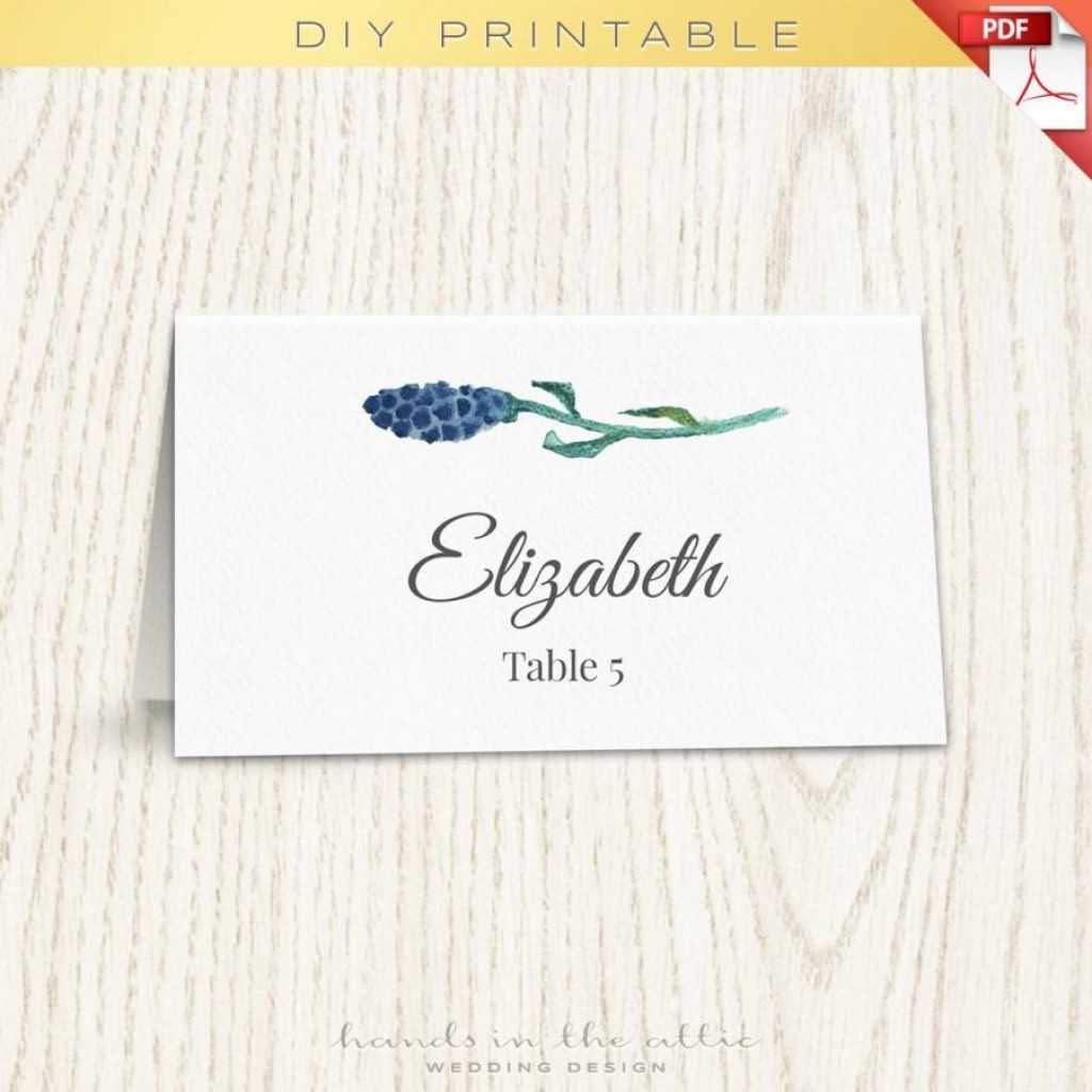 012 Wedding Name Card Template Floral Placecard Printable With Printable Escort Cards Template