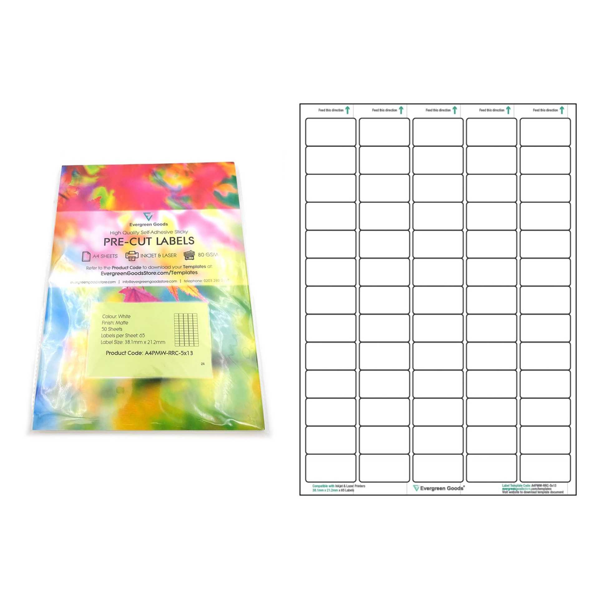 013 A4Pmw Rrc 5X13 Product With Preview Word Label Templates For 8 Labels Per Sheet Template Word