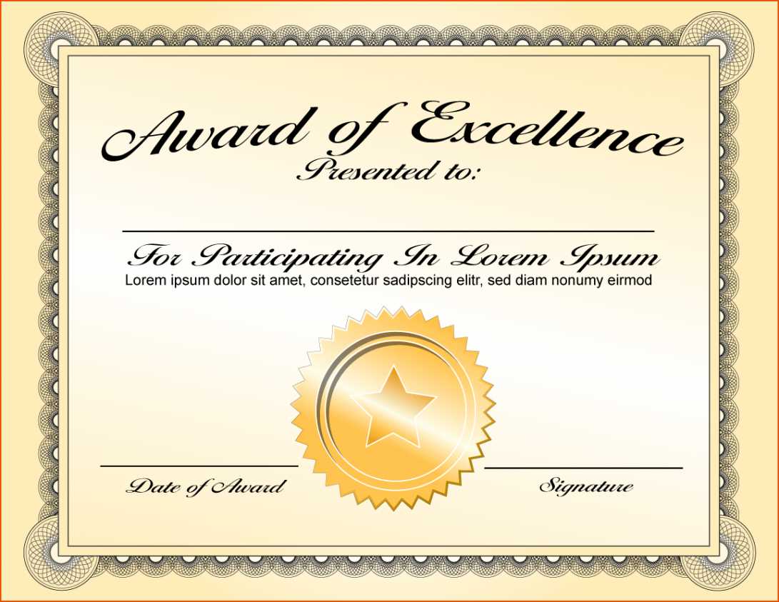013 Award Certificate Template Word Ideas Of Appreciation In Award Certificate Template Powerpoint