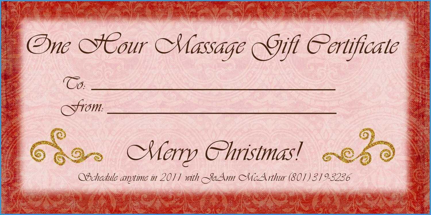 013 Free Printable Gift Certificates Pdf For Photography Inside Massage Gift Certificate Template Free Printable